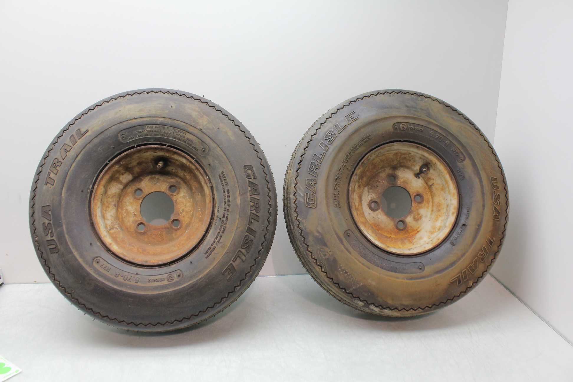 2 New Carlisle 5.708 USA 519087 Trail Mounted Trailer Tires 18.8" x 6" eBay