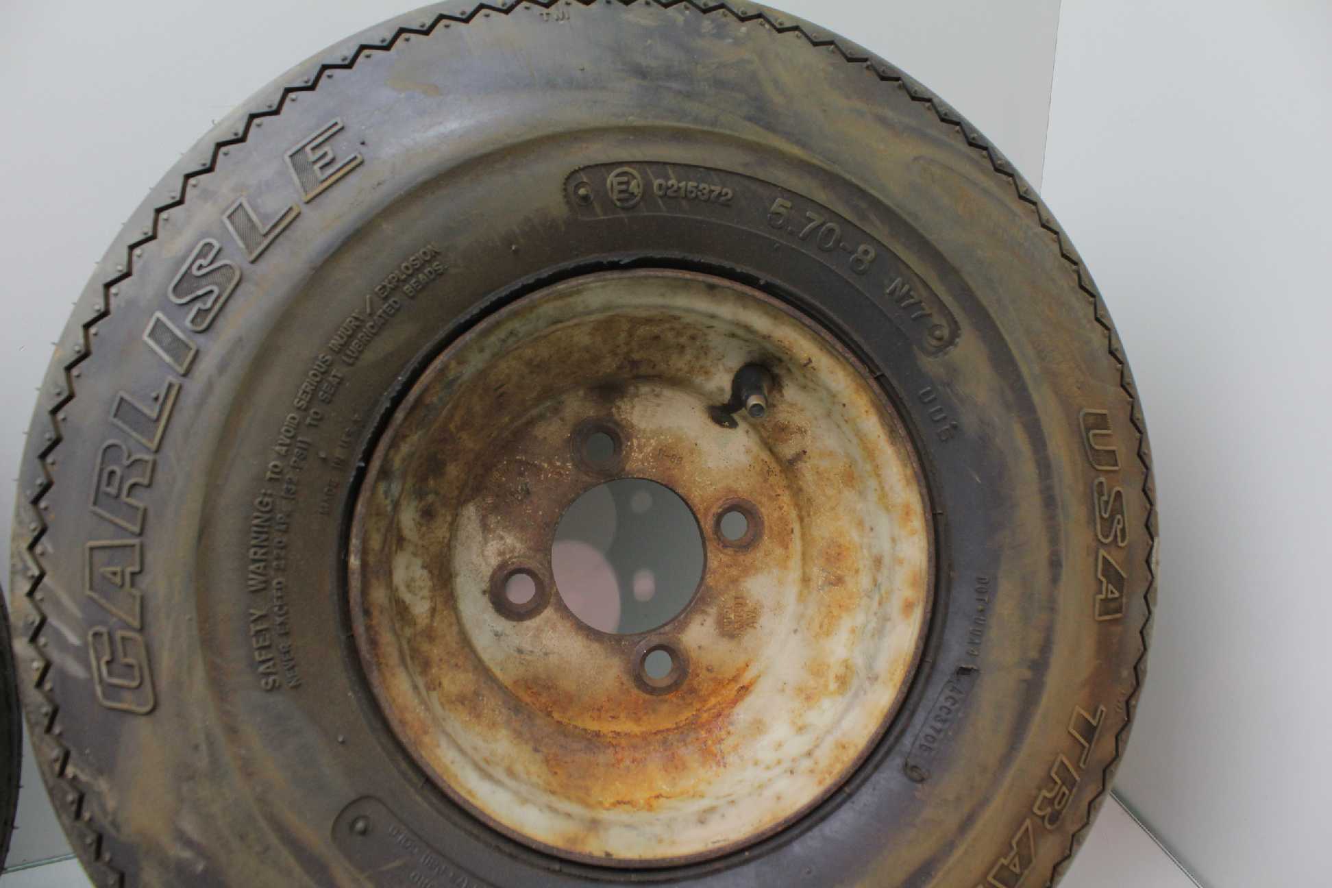 2 New Carlisle 5.708 USA 519087 Trail Mounted Trailer Tires 18.8" x 6" eBay