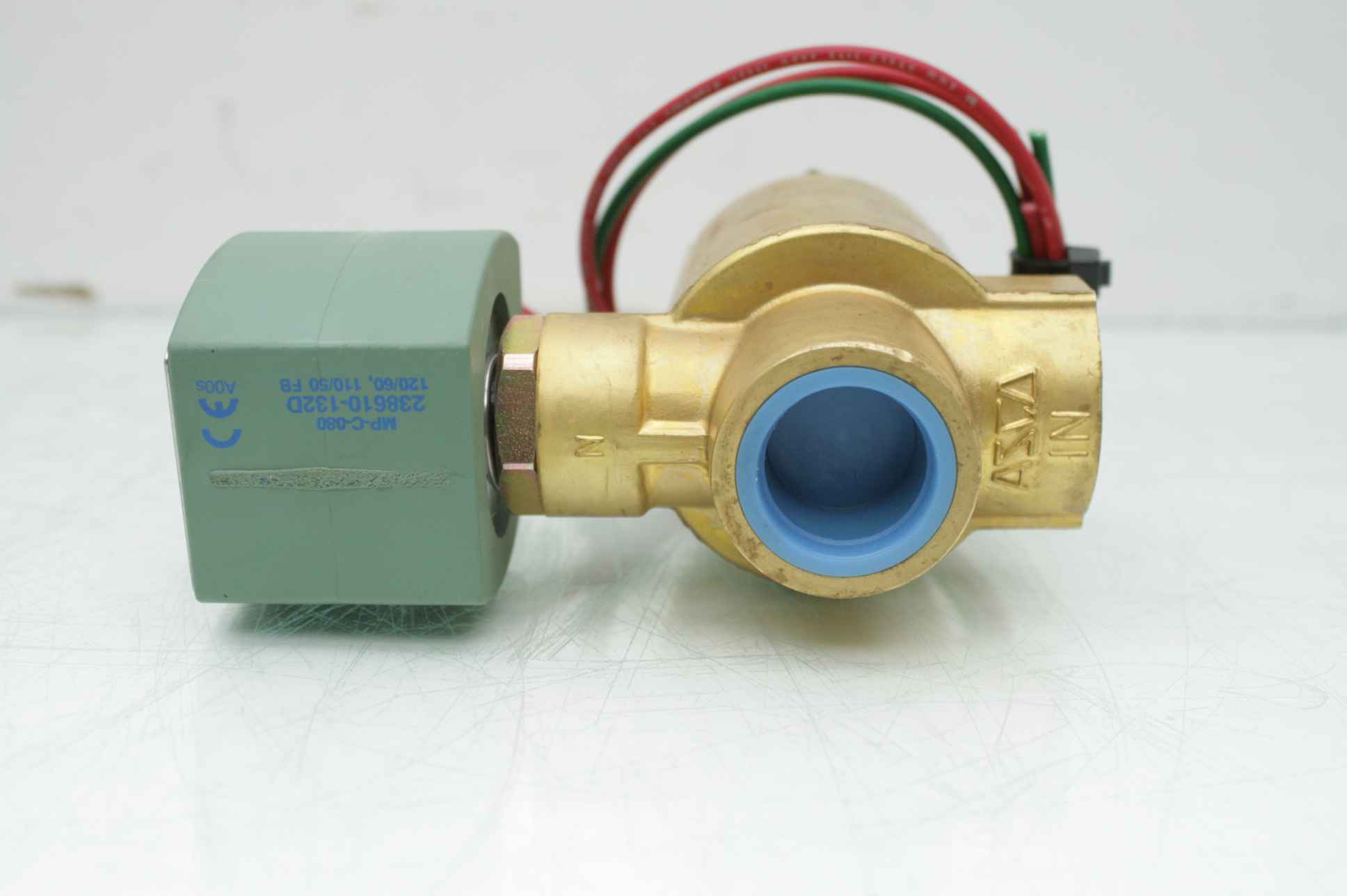 1-1//4 NPT Pilot-Operated Valves NC Two-Way Asco Red-Hat 8210G8,24 VDC Brass F 24 VDC