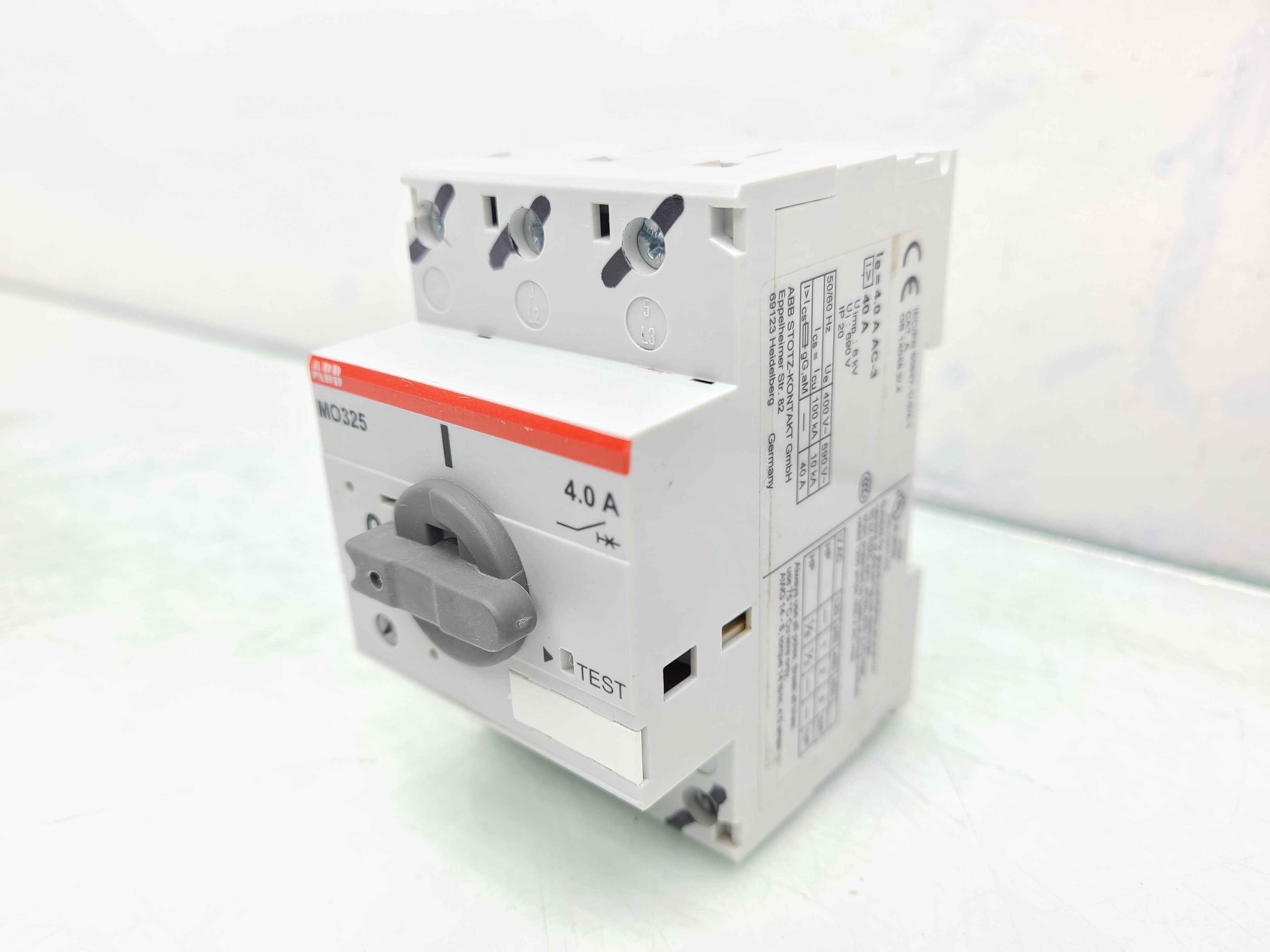 ABB MO325 4A Motor Protector Circuit Breaker | eBay