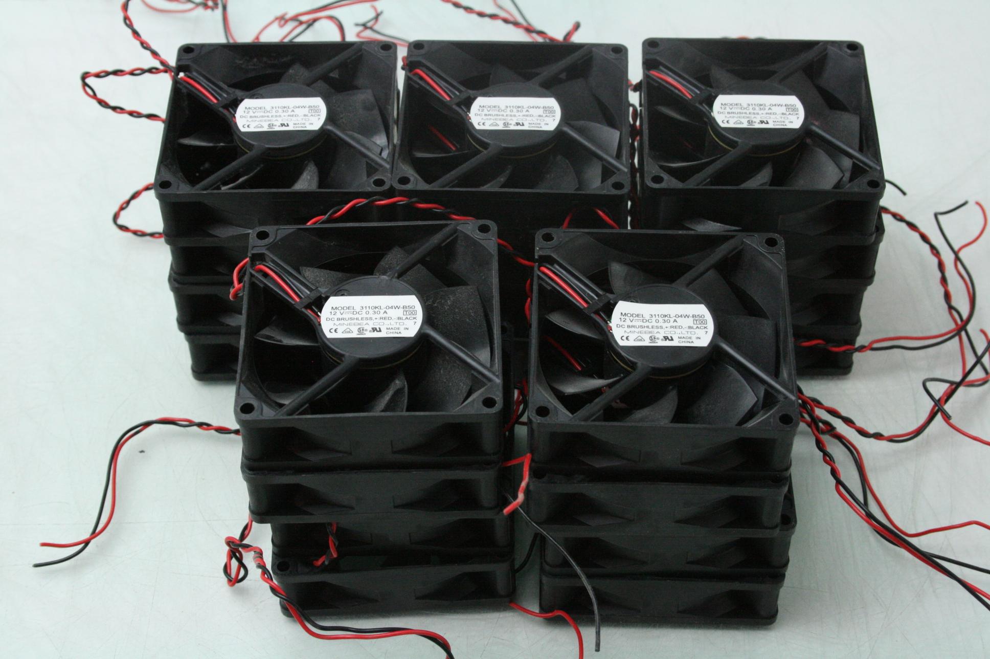 20 NMB 3110KL04WB50 DC Brushless Motor Fan 12V DC 80mm Frame