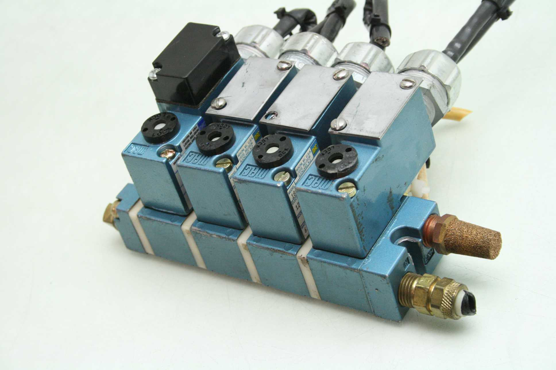 4 MAC 184B111AAAA Air Solenoid Valves 120V AC Coil 1/8" NPT Non
