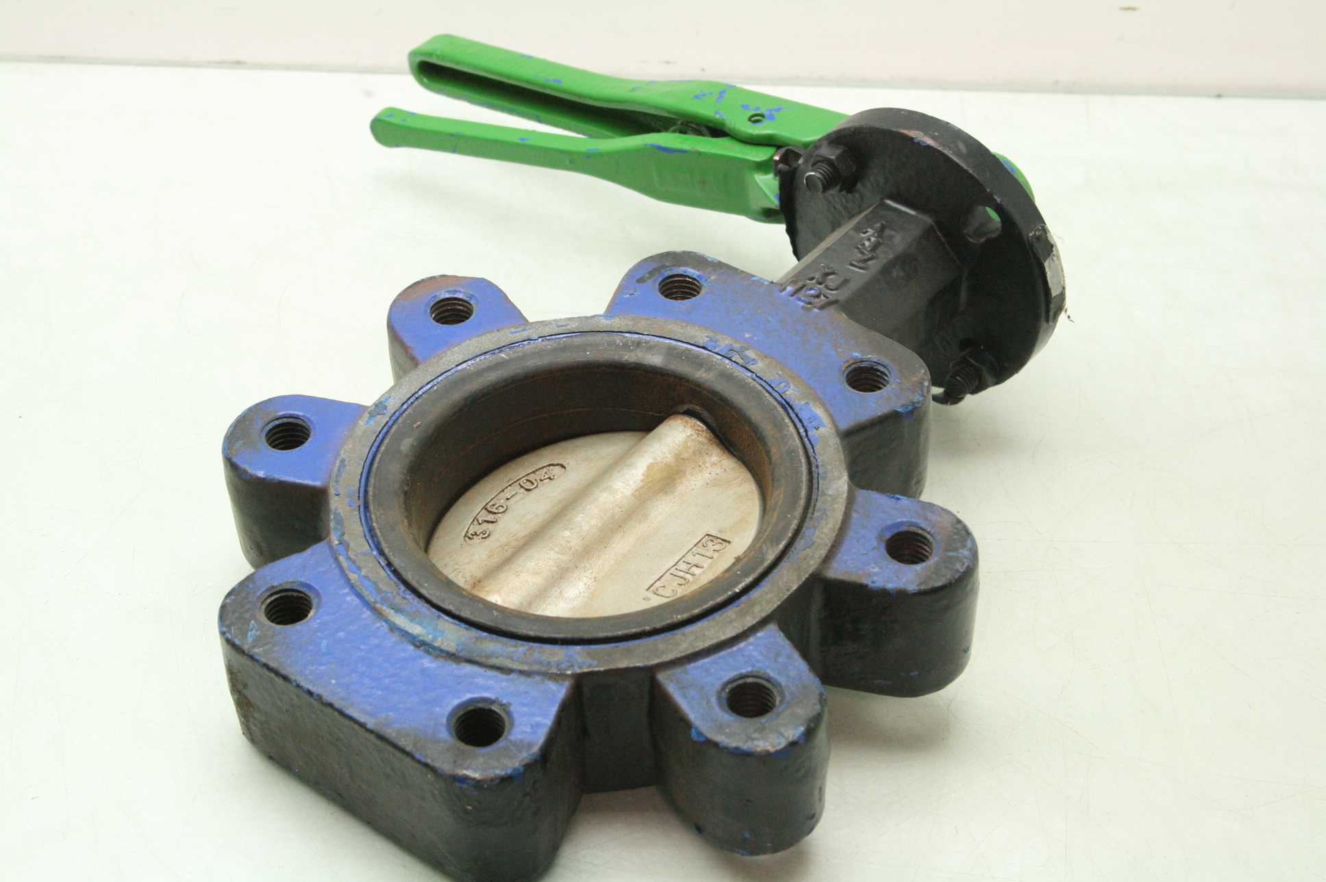 ABZ 4" DN100 Stainless Steel Butterfly Valve Manual Actuator Lever