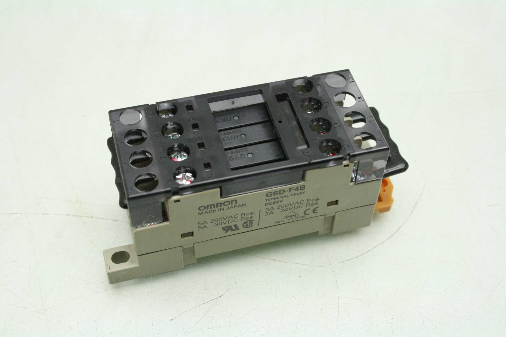 Omron G6d F4b Relay Terminal Block Relay 24v Dc Coils 192088125352 Ebay