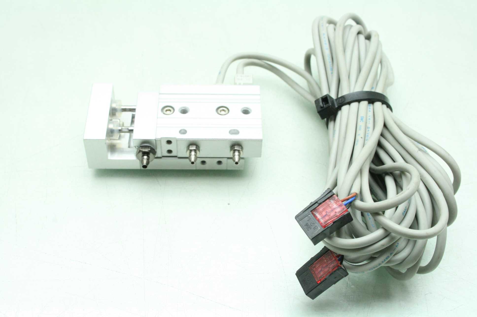 SMC 13MXS610 Pneumatic Guided Air Cylinder / 6mm Bore x 10mm Stroke