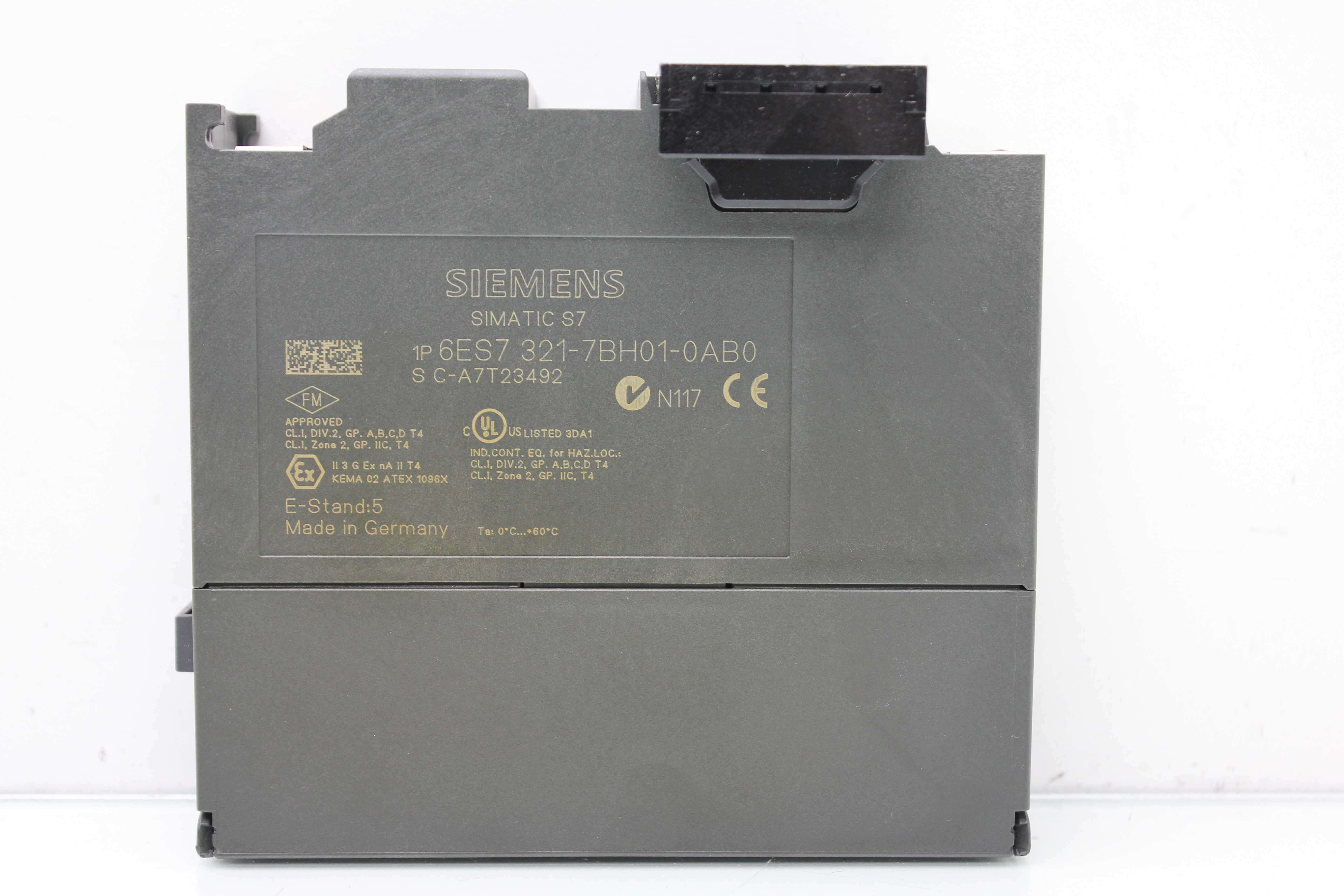SIEMENS SIMATIC S7 6ES7321-7BH01-0AB0 DIGITAL INPUT MODULE 6ES7-321-7BH01-0AB0