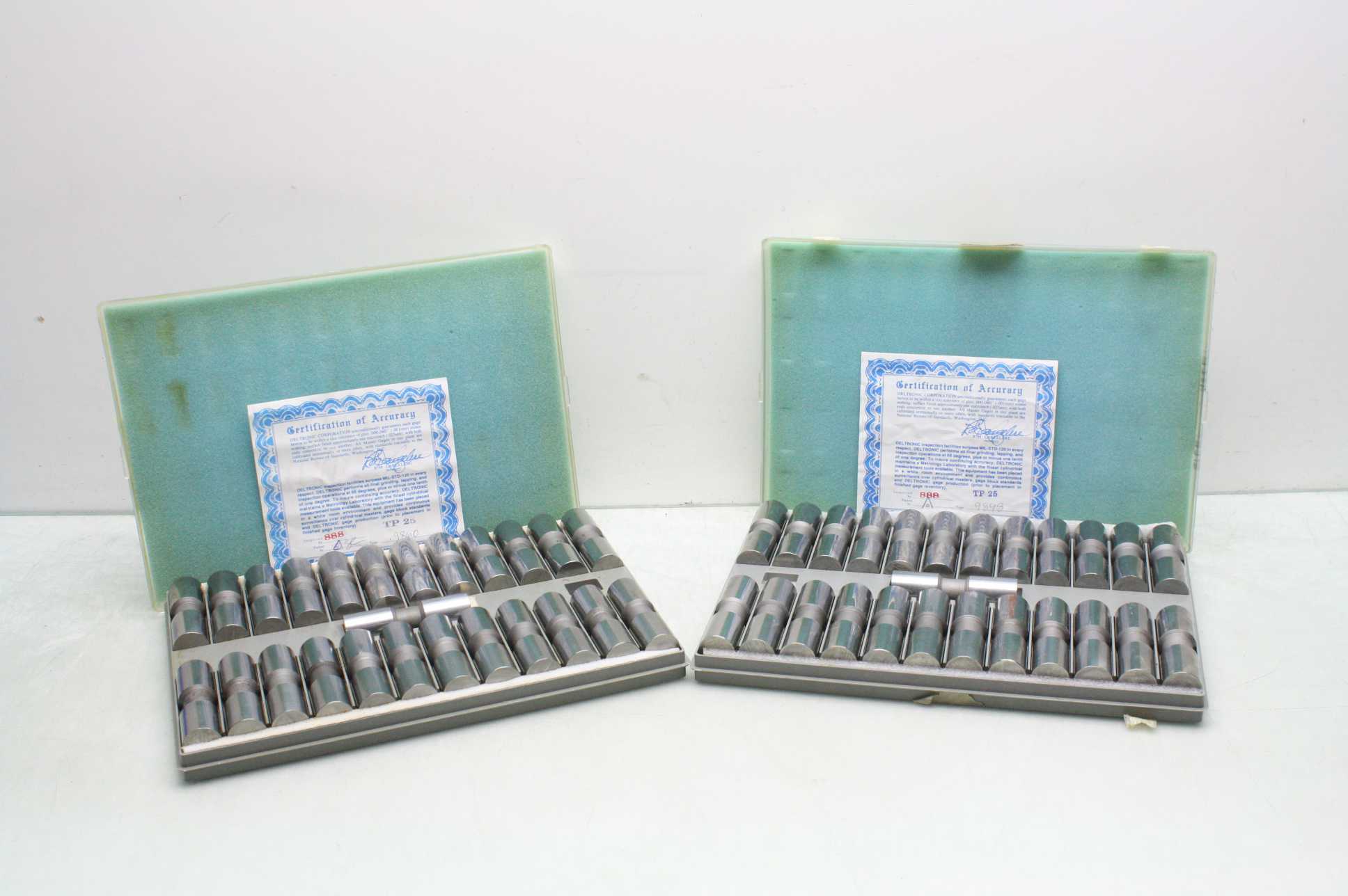 2 Deltronic TP25 Plug Gage Sets / .0001 Steps / .9886.9910 & .9848