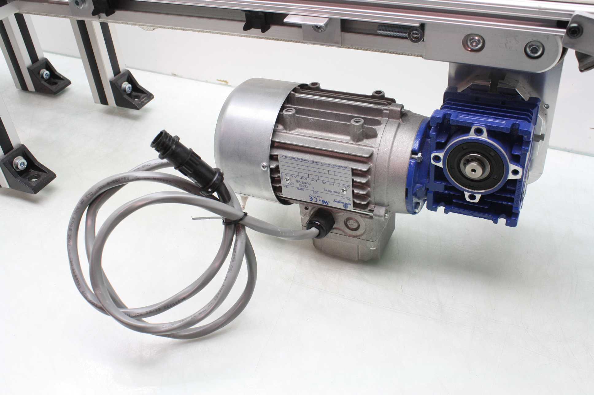 Robotunits C4T 40" x 1" Modular Timing Belt Conveyor Motovario TS63B4 Gear Motor eBay